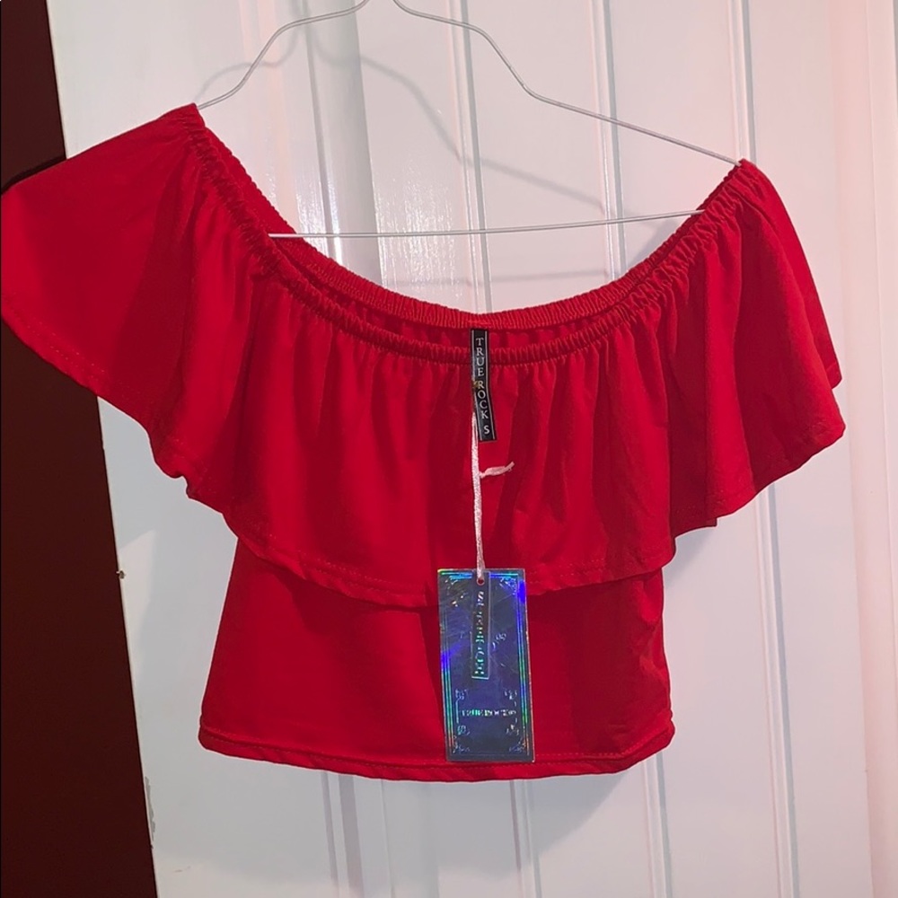 Red Crop top never worn